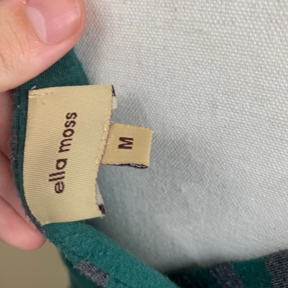 Anthropologie Ella Moss striped V-neck maxi sundress - Picture 6 of 9